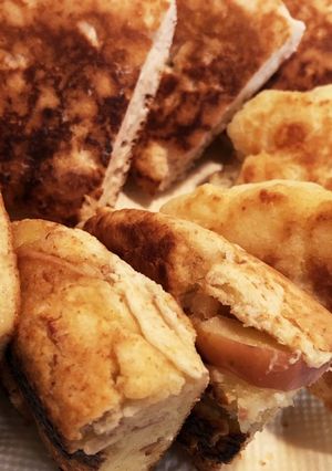 3つの味を楽しむ♫混ぜるだけホットケーキ-レシピのメイン写真