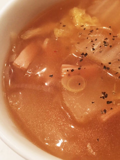 簡単あったか♡白菜とたまねぎのスープ-レシピのメイン写真
