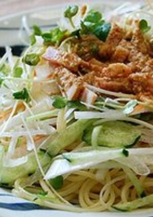 ごまサラダの和風スパゲティー-レシピのメイン写真