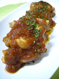 巻き巻きポークチャップ風-レシピのメイン写真