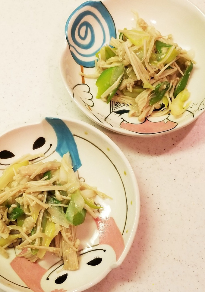 ネギとエノキの味噌炒め-レシピのメイン写真