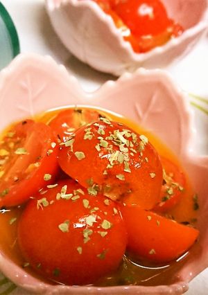 簡単1分！サッパリ【ミニトマトのマリネ】-レシピのメイン写真