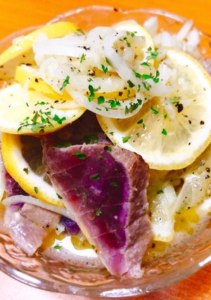 鮪のレモンマリネ-レシピのメイン写真
