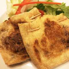รูปของ 【糖質オフ】納豆チーズのおかず油揚げ