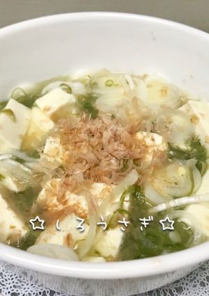 レンジだけ♪めかぶと柚子胡椒で簡単湯豆腐-レシピのメイン写真