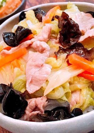 野菜たっぷりとろみあん♡中華丼-レシピのメイン写真