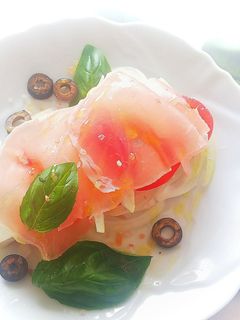 豆腐と生ハムのカプレーゼサラダ-レシピのメイン写真