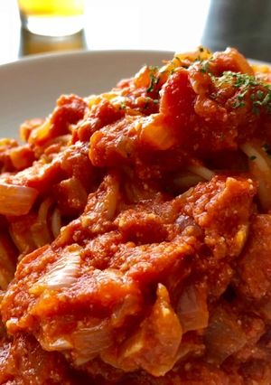 濃くコク！トマトとニンニクのスパゲティ-レシピのメイン写真