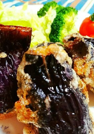 簡単⭐茄子のはさみ揚げ♪お弁当にも-レシピのメイン写真