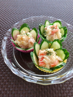 お弁当に★きゅうりの華やかポテトサラダ-レシピのメイン写真