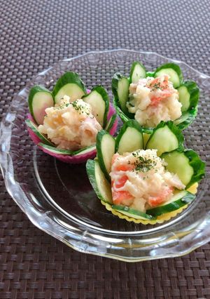 お弁当に★きゅうりの華やかポテトサラダ-レシピのメイン写真
