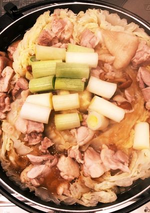 白菜と鶏肉のあっさりなめこ鍋-レシピのメイン写真