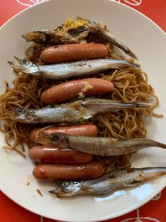 ししゃもウインナー焼きそば-レシピのメイン写真