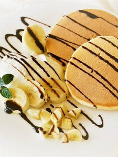 チョコバナナのパンケーキ-レシピのメイン写真