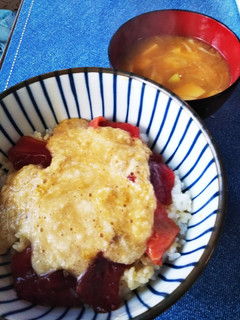 マグロ漬けととろろのやまかけ丼-レシピのメイン写真