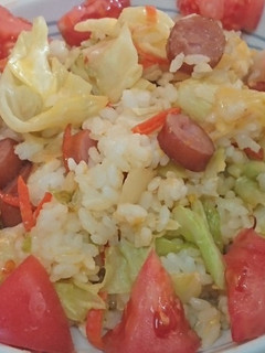 香りもいい☺️ゆず塩野菜炒め炒飯-レシピのメイン写真
