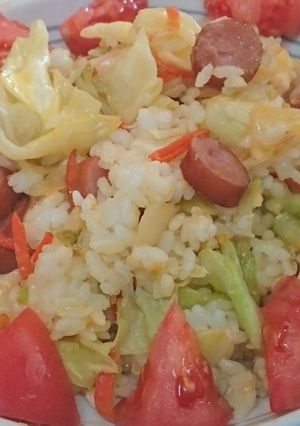香りもいい☺️ゆず塩野菜炒め炒飯-レシピのメイン写真