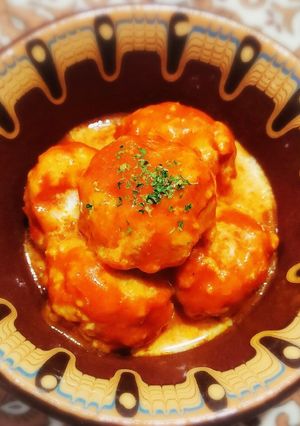 野菜ジュースで♪チキンミートボール-レシピのメイン写真