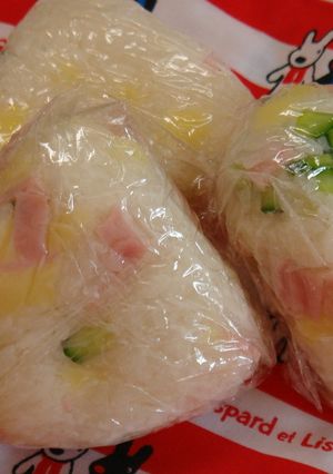 ハム・きゅうり・チーズのおにぎり～♪-レシピのメイン写真