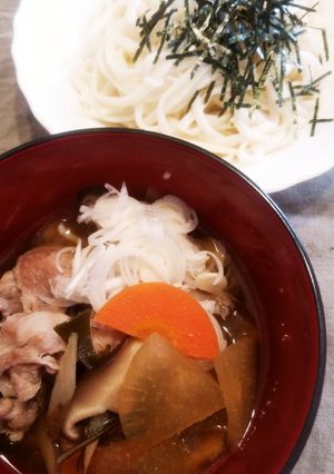 具材たっぷり…私んちのつけうどん-レシピのメイン写真