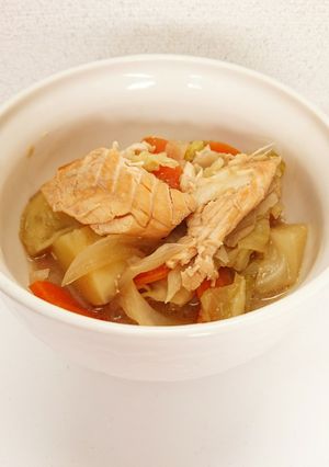 炊飯器レシピ【石狩鍋】離乳食後期も☆-レシピのメイン写真