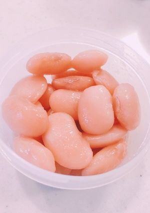 白花豆の甘煮〜煮崩れしたら白あんに♡〜-レシピのメイン写真