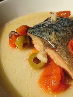 圧力鍋で~鯖 (青魚)のアクアパッツァ-レシピのメイン写真