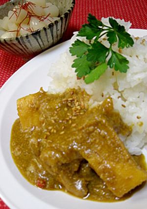 チキンとタケノコの和風ごまカレー-レシピのメイン写真