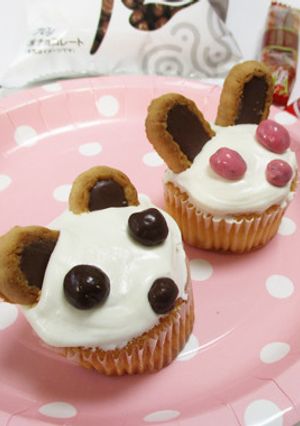 ホイップクリーミングパウダーの動物ケーキ-レシピのメイン写真