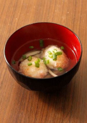 海老しんじょうのお吸い物-レシピのメイン写真