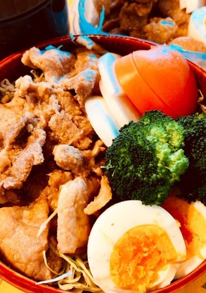 野菜たっぷり生姜焼き弁当-レシピのメイン写真