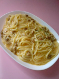 納豆キムチ☆ネバ辛パスタ-レシピのメイン写真