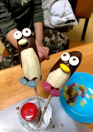 簡単ペンギンチョコバナナ★子どもと一緒に-レシピのメイン写真