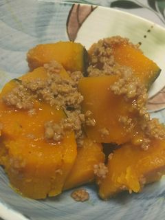 かぼちゃのそぼろ煮-レシピのメイン写真