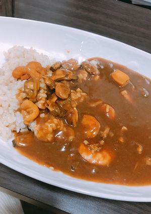 料理初心者でも作れる海鮮カレー-レシピのメイン写真