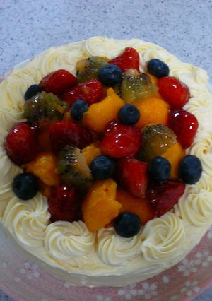 甘党必見！！フレッシュフルーツケーキ-レシピのメイン写真