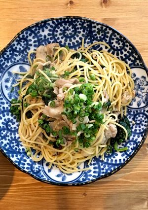 10分で！ほうれん草とエリンギ 豚パスタ-レシピのメイン写真
