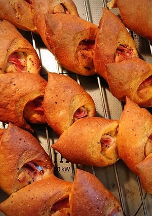 ふすまパンミックスでハード系ベーコンエピ-レシピのメイン写真