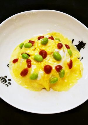 簡単ドット柄オムライス♪-レシピのメイン写真