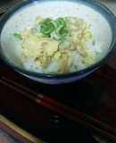 給料日前の簡単卵とお揚げのどんぶり