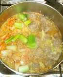 胡麻キムチ肉団子鍋♪簡単レンジで