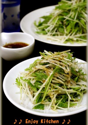 大根と水菜のハリハリサラダ♪柚子胡椒風味-レシピのメイン写真