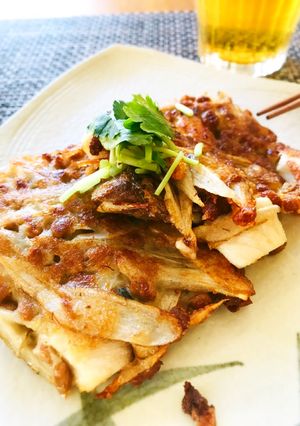 楽チンおつまみ☆ブリと納豆のかき揚げ-レシピのメイン写真