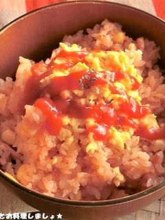 電子レンジで簡単★そぼろ卵のオムライス丼-レシピのメイン写真