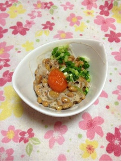 もみじでおめかし♪納豆-レシピのメイン写真