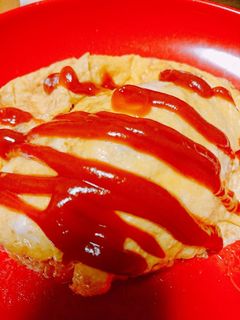 簡単巻かずに乗せるだけふわとろオムライス-レシピのメイン写真