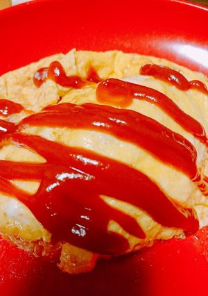 簡単巻かずに乗せるだけふわとろオムライス-レシピのメイン写真