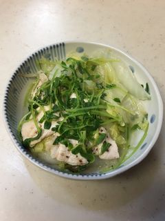 豚肉と豆苗と白菜の酒蒸し-レシピのメイン写真