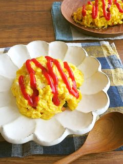 包丁要らずの時短オムライス☆チーズ入り♪-レシピのメイン写真