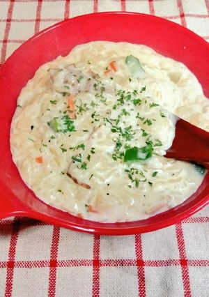 ほっこり♪野菜たっぷり濃厚ミルク粥-レシピのメイン写真